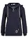 Hoodie in layerlook, Kleur: donkerblauw