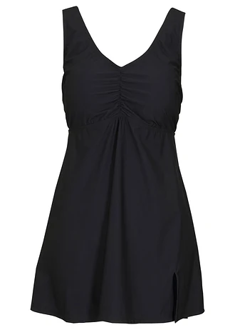 Medium corrigerende badpakjurk met V-hals • zwart • bonprix online shop