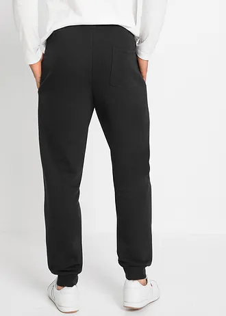 Pantalon de jogging avec détails sportifs • noir • Boutique bonprix