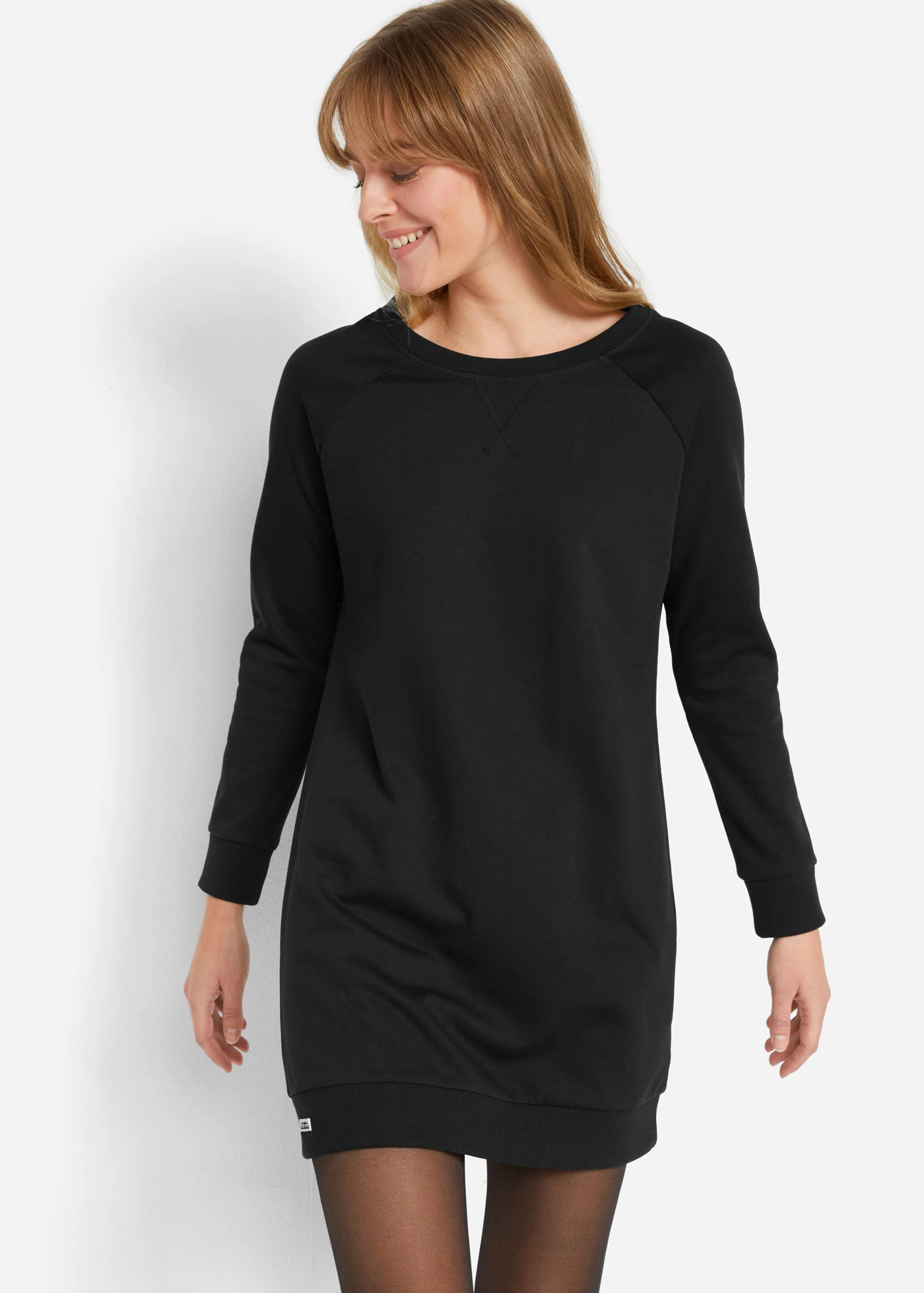 Robe sweat • noir • Boutique bonprix