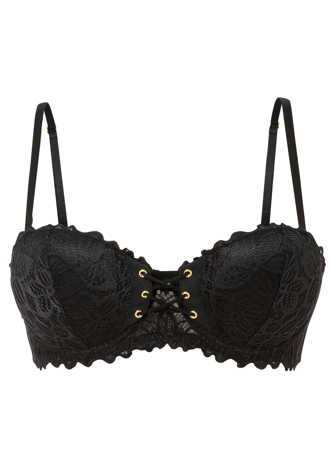 Balconette bh met beugels • zwart • bonprix online shop