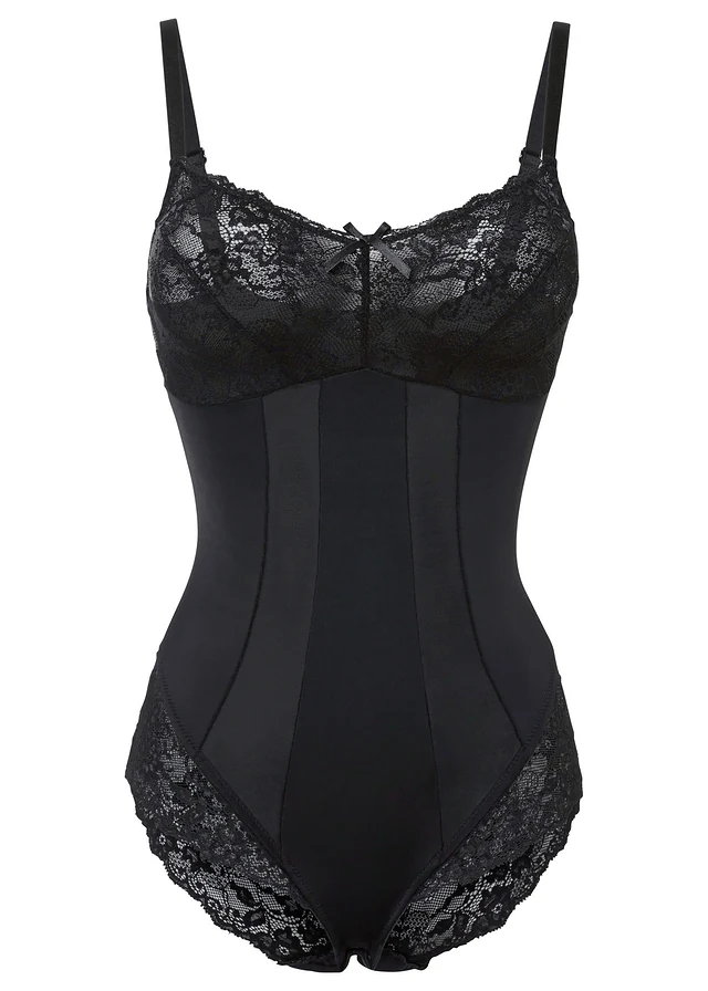 Corrigerende body, medium corrigerend, Kleur: zwart