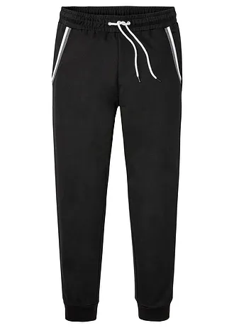 Joggingové kalhoty s kontrastními detaily, z čisté bavlny