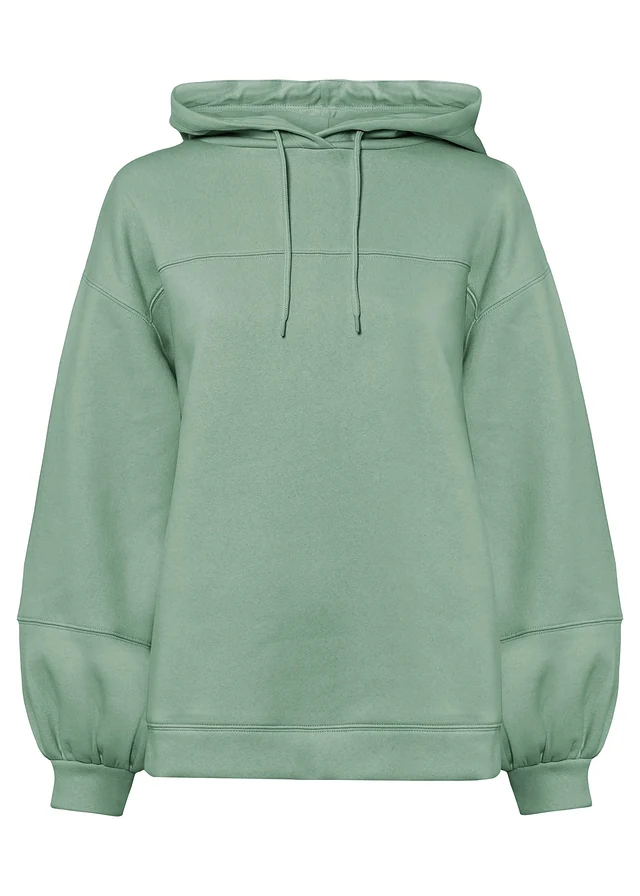 Sweat à capuche oversize en coton mélangé doux