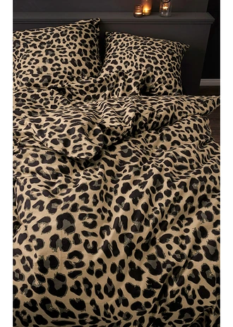 Posteľná bielizeň s leopardím dizajnom • hnedá • obchod bonprix