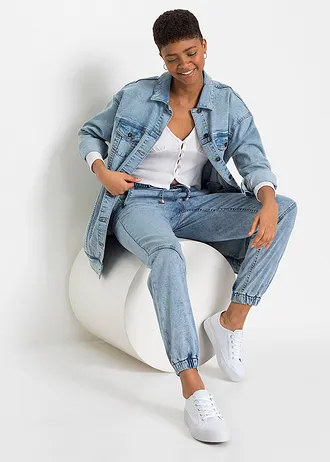 Stretch jegging, Kleur: blauw washed