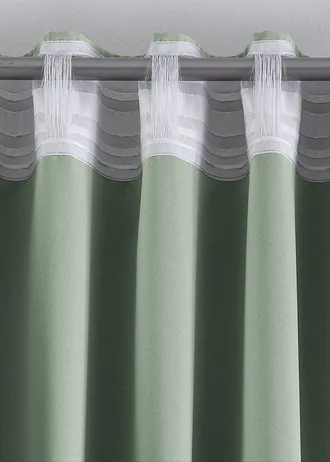 Rideau obscurcissant (1 pce), nombreuses tailles • vert sauge • Boutique bonprix
