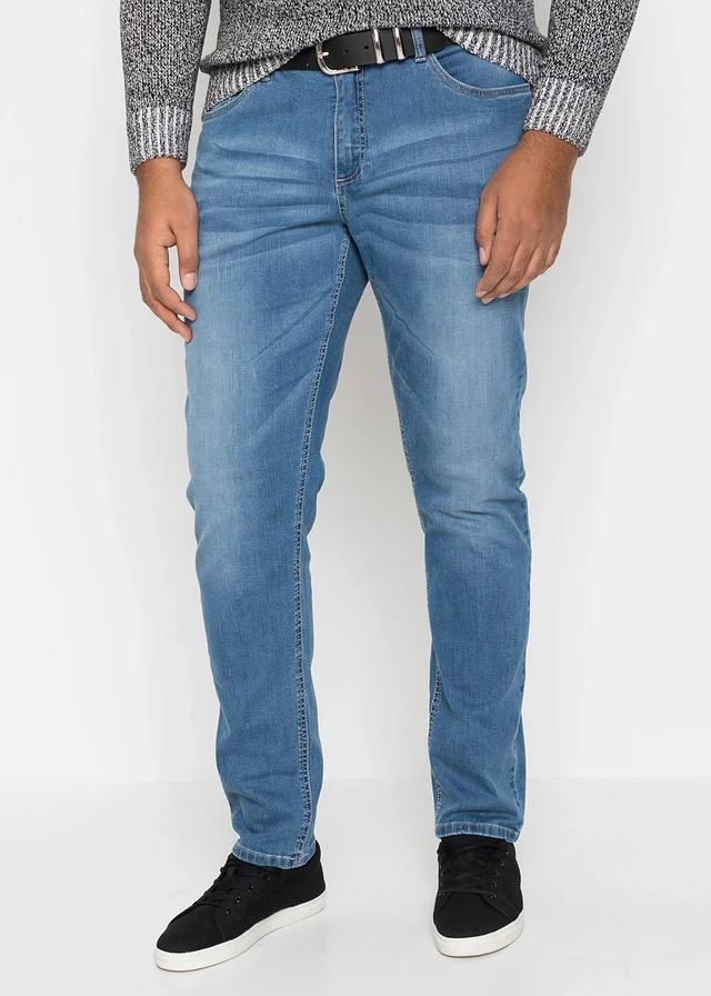 Džíny Regular Fit, Tapered, barva: světle modrý denim