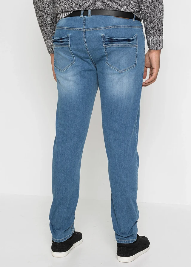 Džíny Regular Fit, Tapered, barva: světle modrý denim