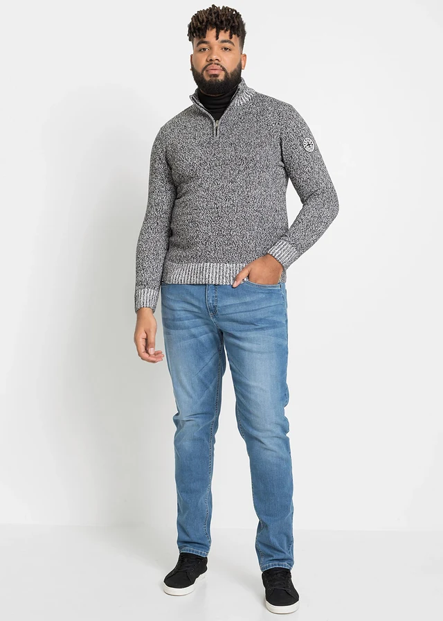 Džíny Regular Fit, Tapered, barva: světle modrý denim