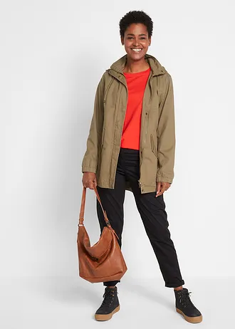 Longshirt met ronde hals, lange mouwen (set van 5), Kleur: zwart+aardbeirood+lichtgrijs gemêleerd+wit+donkerblauw