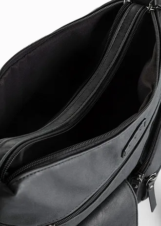 Sac à bandoulière avec poches extérieures • noir • Boutique bonprix