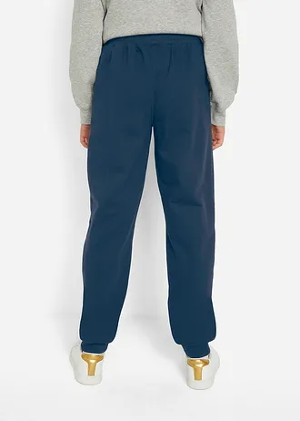 Lot de 2 pantalons de jogging 100% coton, Couleur: bleu foncé + kaki foncé