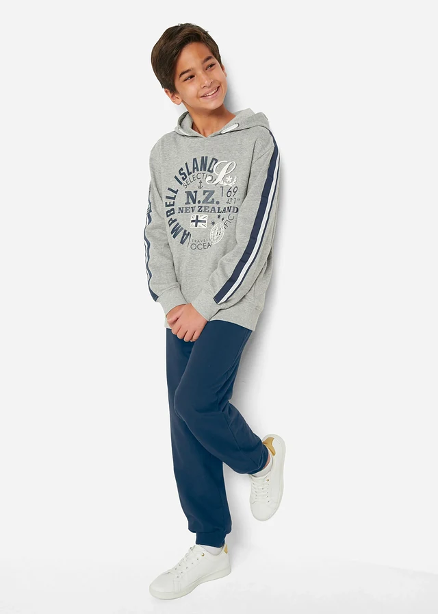 Lot de 2 pantalons de jogging 100% coton • bleu foncé + kaki foncé • product-page.page-title-suffix