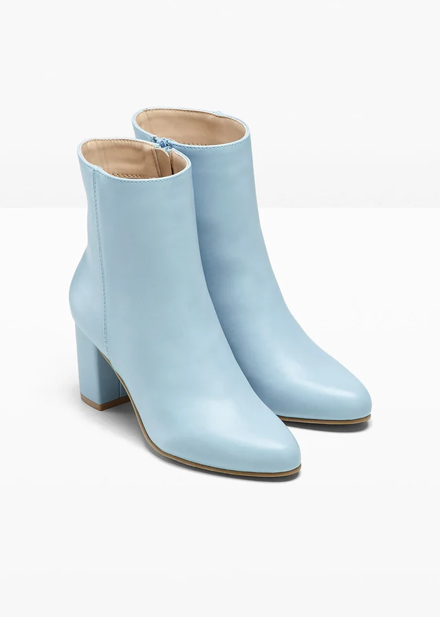 Enkellaarsjes met blokhak • lichtblauw • product-page.page-title-suffix