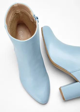 Cizme scurte cu toc • bleu • magazin bonprix
