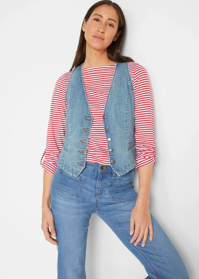 Stretch jeans gilet