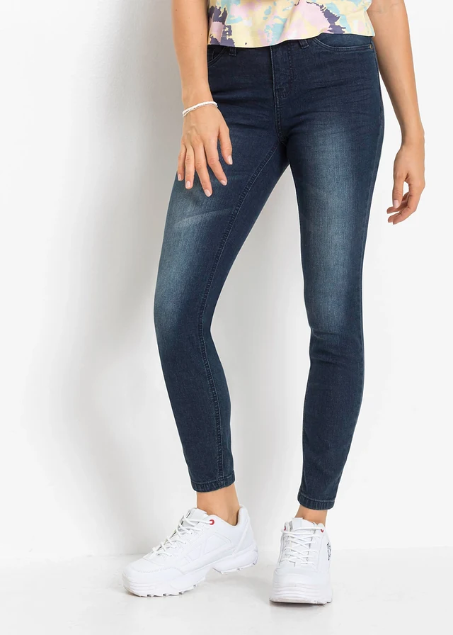 Jean skinny, taille mi-haute, raccourci • bleu foncé denim • product-page.page-title-suffix