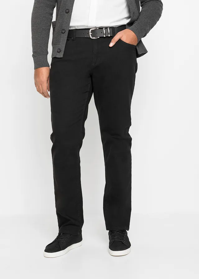 Džíny Slim Fit, Straight, barva: černá