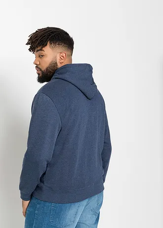 Sweat à capuche, Couleur: bleu foncé chiné