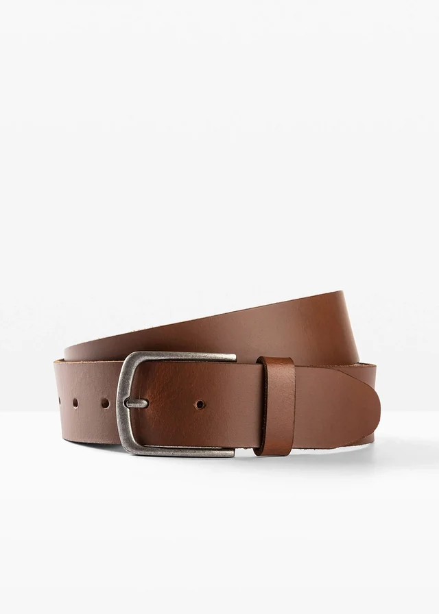 Leren riem, Kleur: baksteenbruin