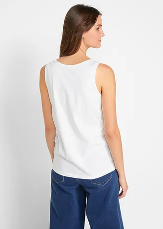 Dlouhý top z čisté bavlny (5 ks v balení) • křišťálově růžová + pastelově mátová + matná aqua + kouřově šeříková + bílá • bonprix obchod