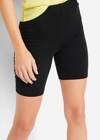 Korte legging (set van 2) • wit+zwart • bonprix online shop