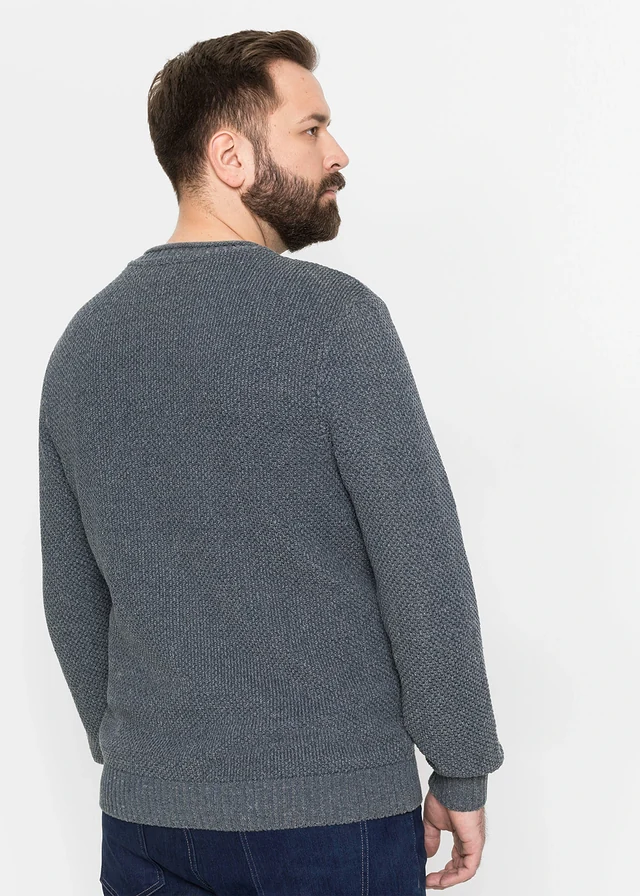 Pull, Couleur: bleu chiné