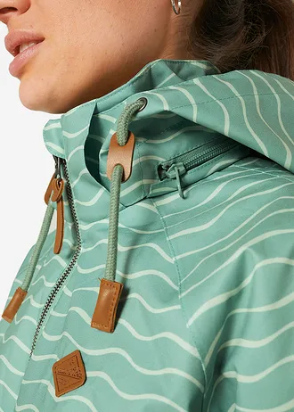 Waterdichte outdoor jas • saliegroen grafische print • bonprix online shop