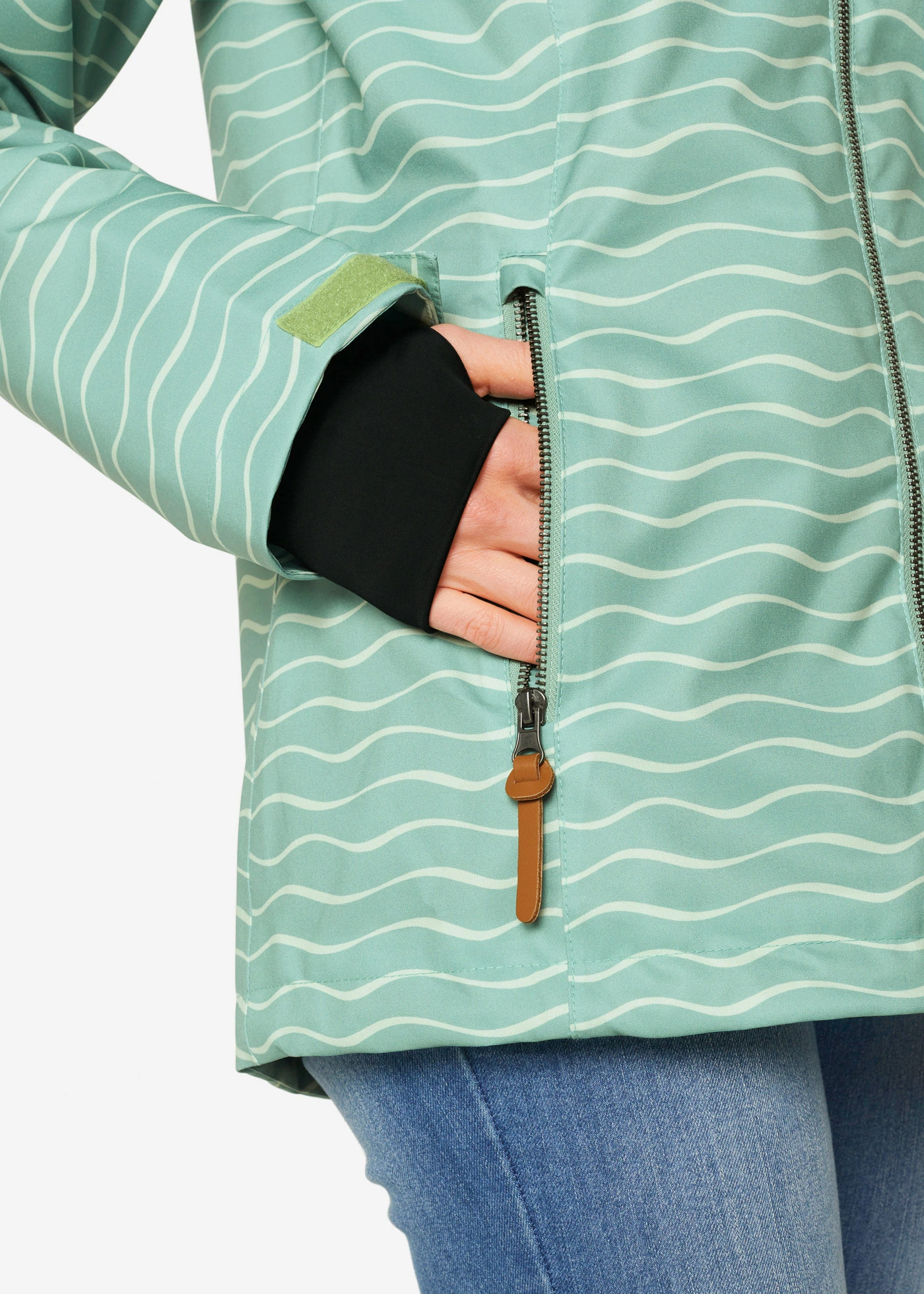 Veste technique imperméable • vert sauge graphique • Boutique bonprix