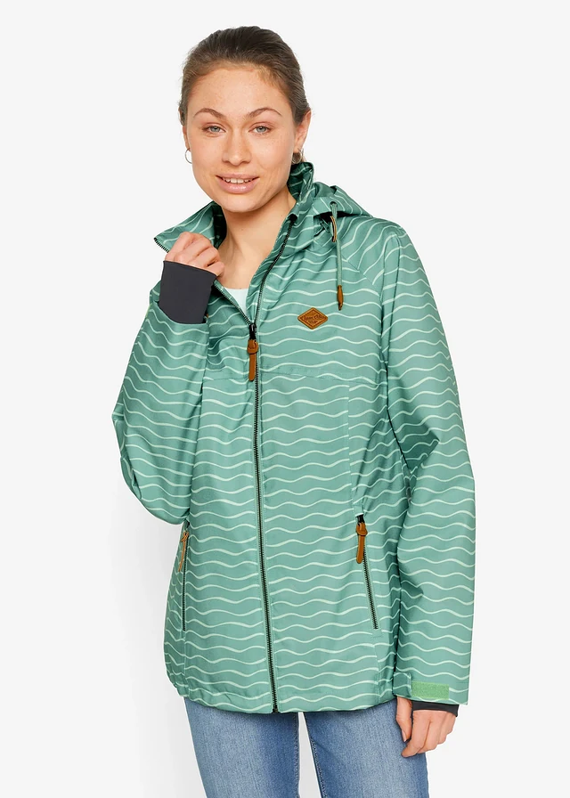 Veste technique imperméable • vert sauge graphique • product-page.page-title-suffix