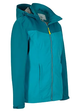 waterdichte  outdoor jas met capuchon • zeeturkoois • bonprix online shop