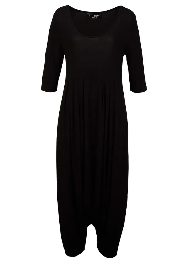 Salopetă din jerse din amestec fluid cu viscoză