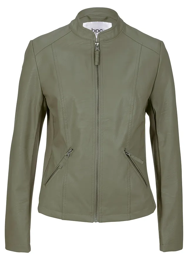 Veste enduite en viscose • olive • Boutique bonprix
