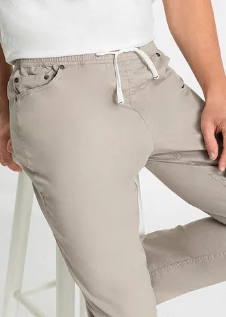 Pantalon taille extensible Regular Fit, Straight • taupe • Boutique bonprix