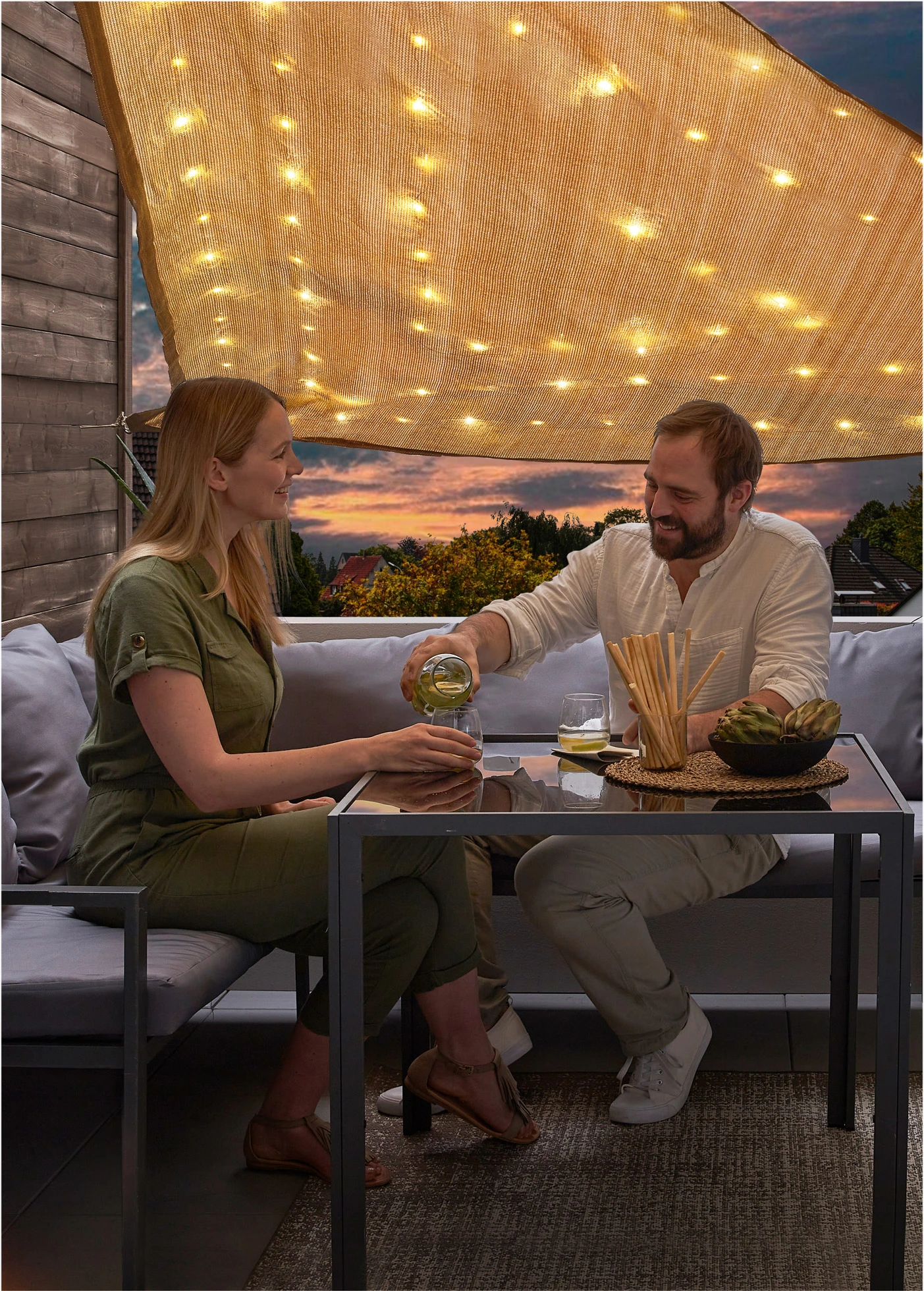 Voile d’ombrage solaire • beige • Boutique bonprix