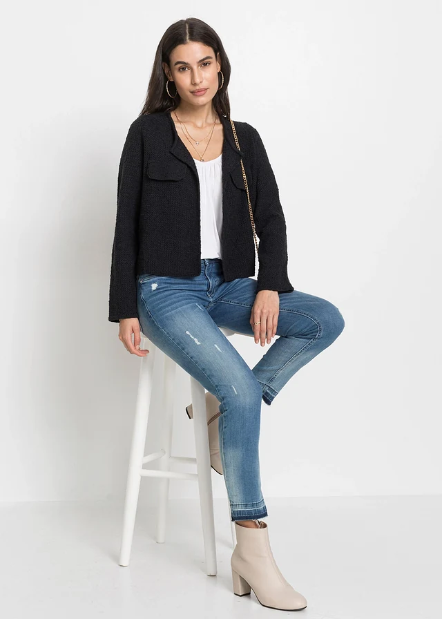 Gilet en maille bouclette • noir • product-page.page-title-suffix
