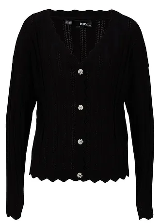 Kort ajour vest, Kleur: zwart