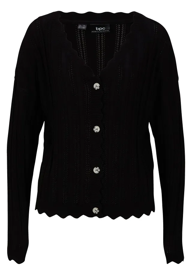 Kort ajour vest • zwart • bonprix online shop