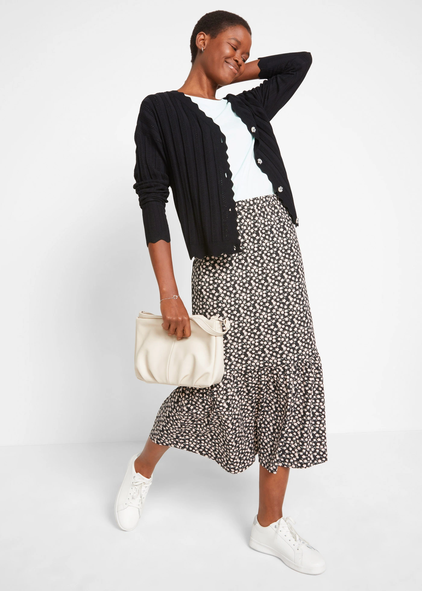 Kort ajour vest • zwart • bonprix online shop