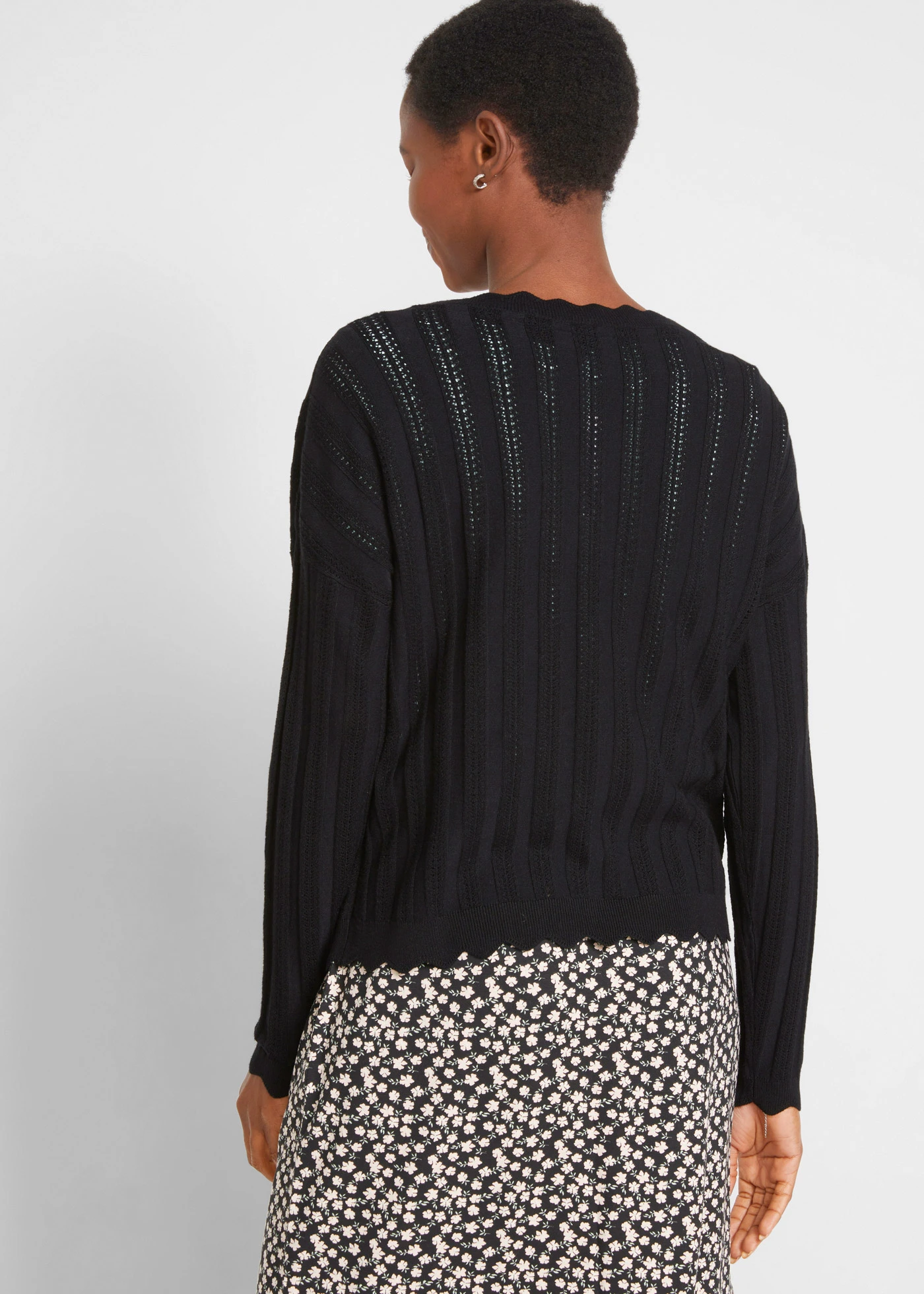 Kort ajour vest • zwart • bonprix online shop