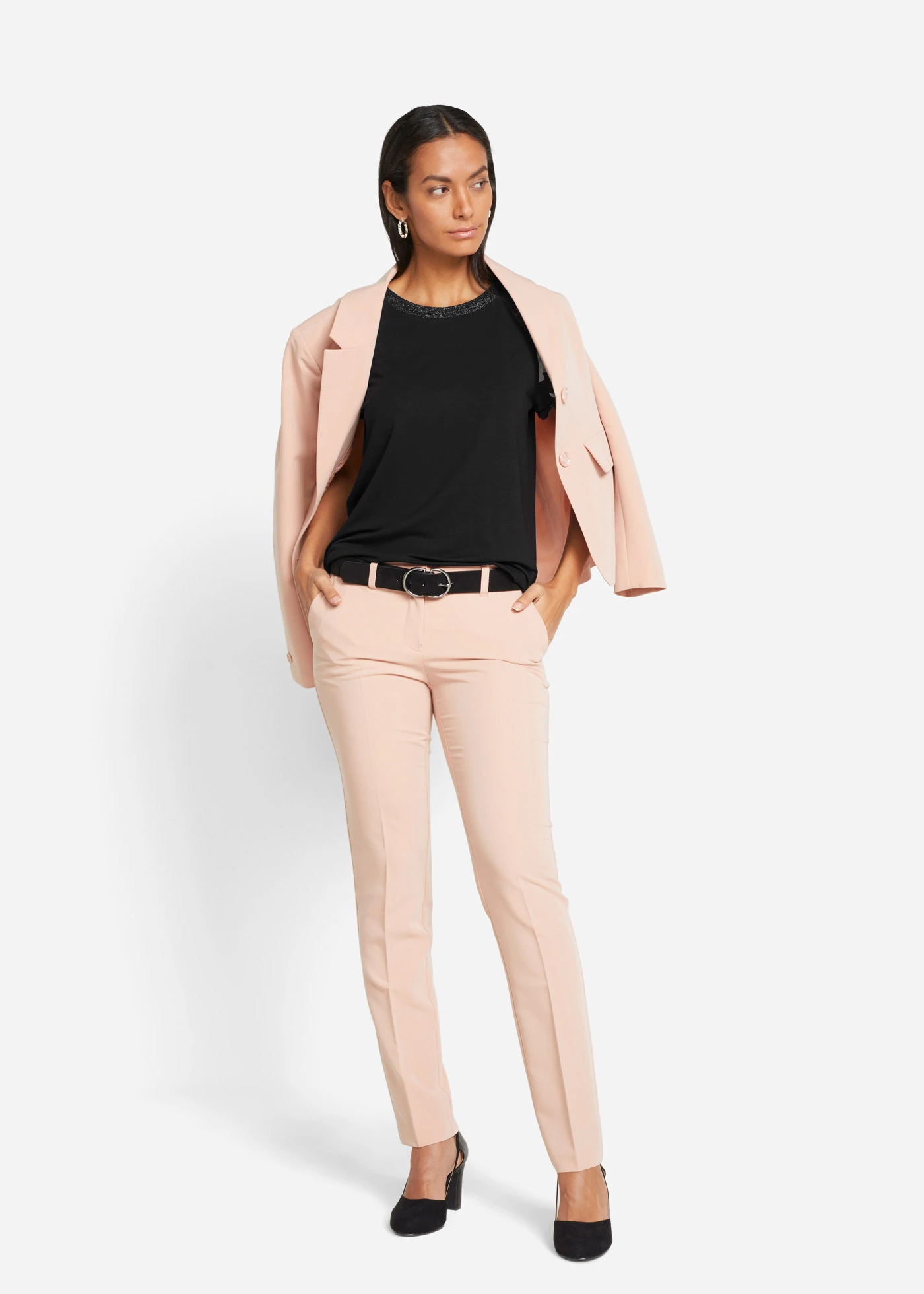 Shirt met chiffon mouwen • zwart gebloemd • bonprix online shop