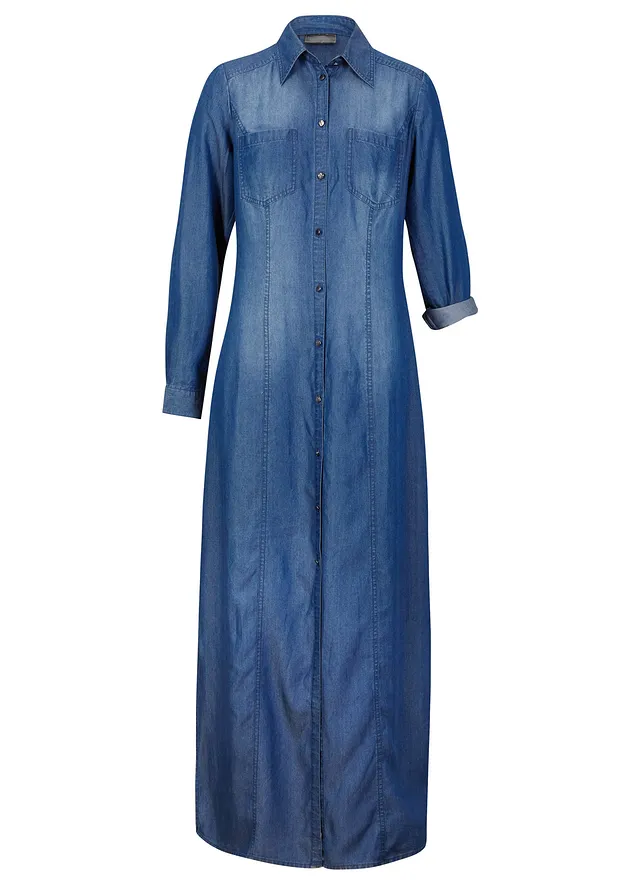 Rochie tip cămaşă din TENCEL™ Lyocell