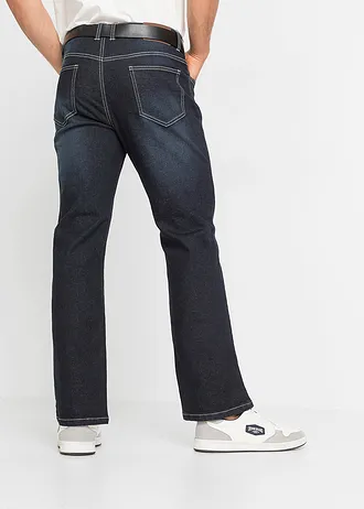 Jean regular, bootcut • bleu foncé denim-sable • Boutique bonprix