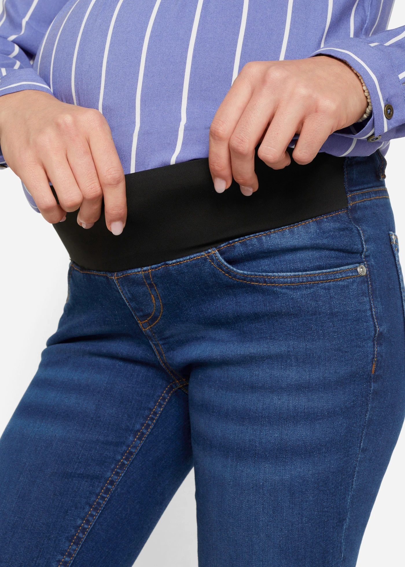 Zwangerschapsjeans voor begin zwangerschap en na geboorte • blauw denim • bonprix online shop