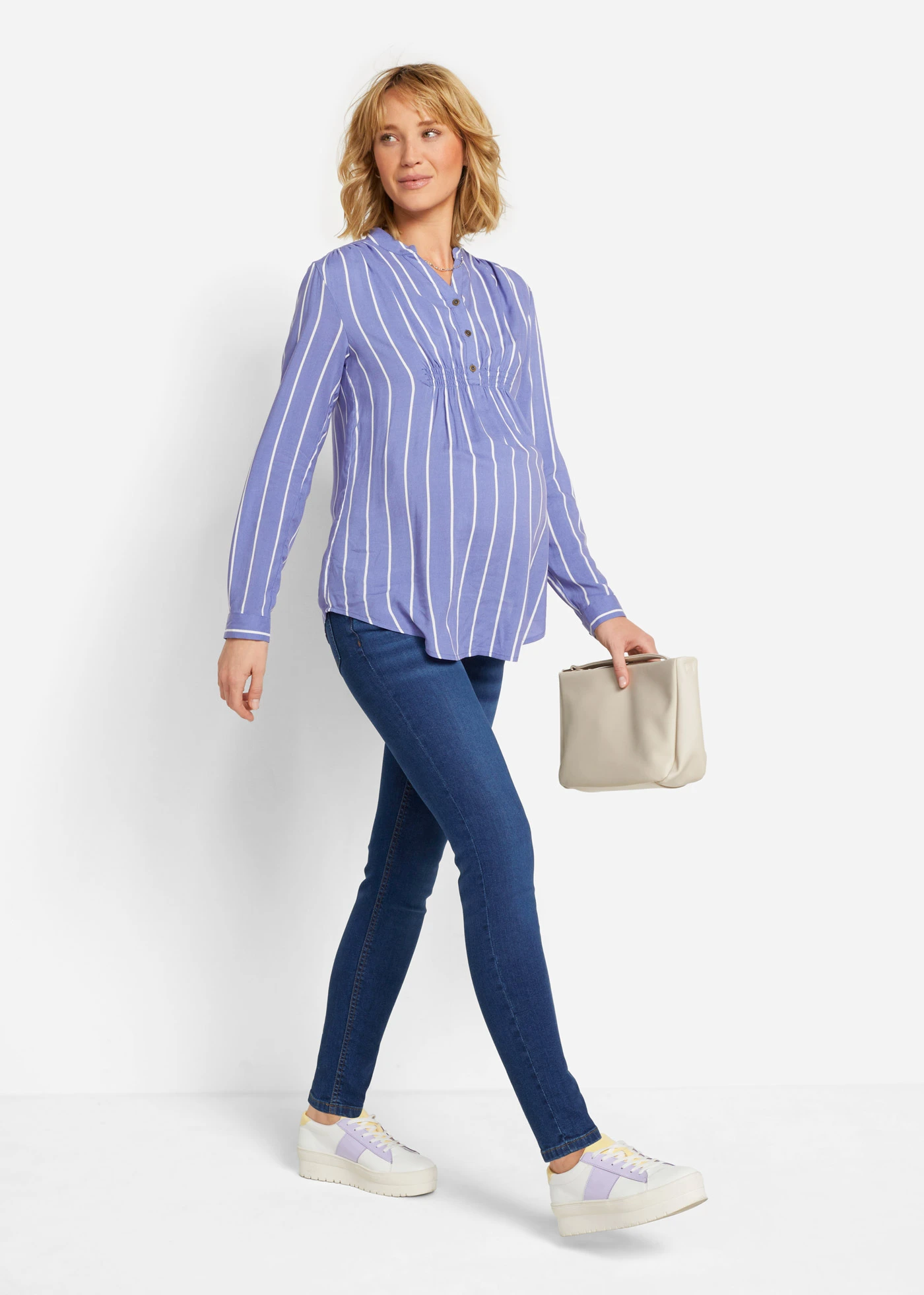 Zwangerschapsjeans voor begin zwangerschap en na geboorte • blauw denim • bonprix online shop