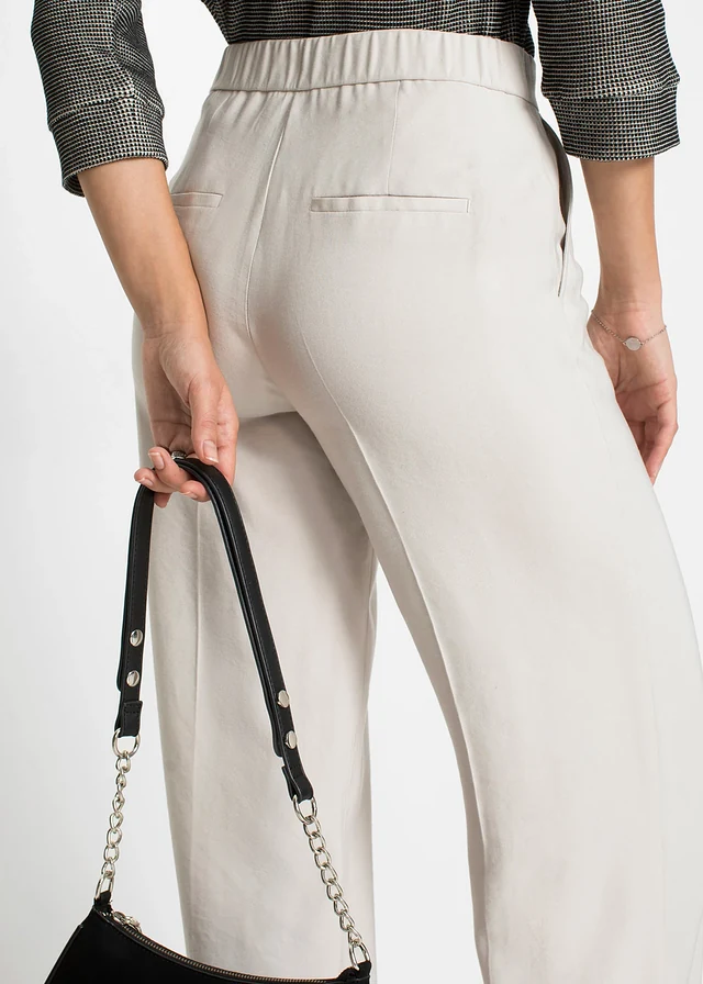 Pantalon large et léger à pinces • beige • product-page.page-title-suffix