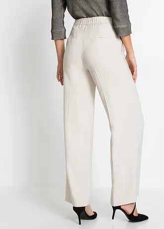 Pantalon large et léger à pinces • beige • Boutique bonprix