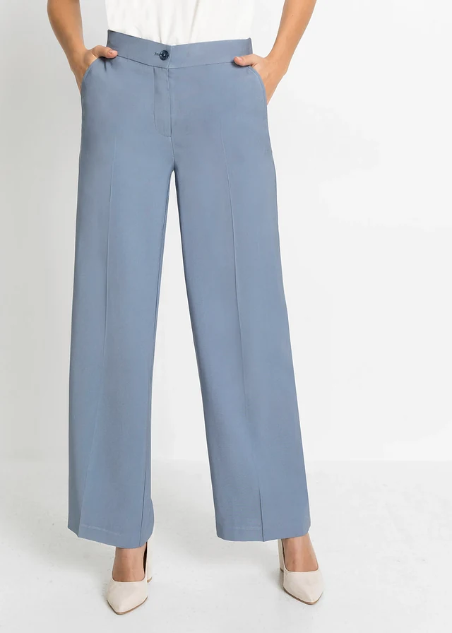 Pantalon large et léger à pinces • bleu mat • product-page.page-title-suffix