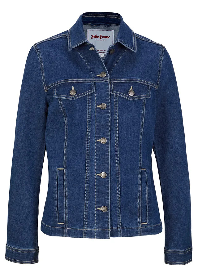 Džínová bunda • modrý denim • bonprix obchod